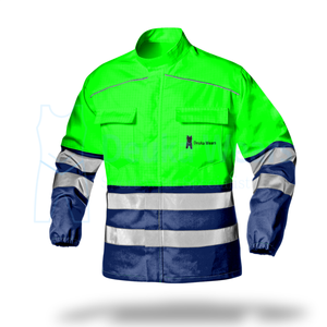 Chaqueta reflectante de alta visibilidad para hombre, ropa de trabajo de seguridad, transpirable, con capucha, para invierno - Product Image 2