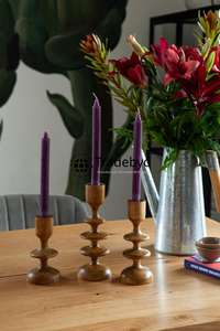 Candelabro Rústico de Madera Hecho a Mano, Soporte Decorativo de Primera Calidad para un Ambiente Cálido y Acogedor en el Hogar, Tradebyd - Product Image 2