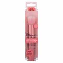 Real Techniques Light Layer Complexion Brushes Single Makeup Brush with Wood Handle Fan Style Contour Brush for Cosmetic Makeup