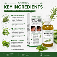 OEM Élixir de croissance capillaire naturel et biologique Méga Traitement capillaire Mélange d'herbes Huile d'argan et de romarin pour la croissance des cheveux Bienfaits antipelliculaires