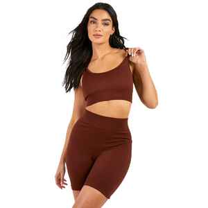 2025 Women's High Waist Gym Workout Yoga <b>Shorts</b> Quick Dry <b>Scrunch</b> Butt Biker <b>Shorts</b> V Shape Decoration Solid Pattern Wholesale - Product Image 1