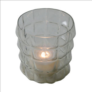 Glass Candle Votive Holder & <b>Wax</b> Jar Design Best Lighting Decor Indoor Villa Diwali Festive Decor Dinner and Wedding Design - Product Image 4