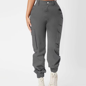 Nouveau design, vêtements de ville dernier cri avec poches multiples pour femmes, pantalon ample et décontracté, pantalon cargo, prix de gros - Product Image 6