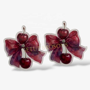 Nouveauté : Tuiles magnétiques en acrylique pour extensions de cils, durables, en forme de cerise, de fleur, d'ovale, de cœur, de papillon, personnalisables - Product Image 2