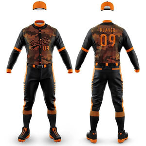 Uniformes de béisbol y softbol con estampado personalizado unisex, ropa deportiva transpirable para exteriores, jersey para hombres y mujeres disponible para la venta - Product Image 6
