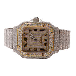 Lab Grown Diamond Relojes Hombres Lujo Iced Out Bust Down Watch Joyería con brillo brillante redondo en la marca de moda - Product Image 1