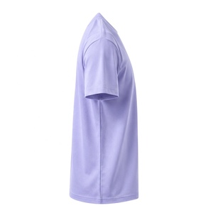 T-shirt personnalisé pour femme à col montant et manches courtes, 100 % coton, tissu éponge tricoté écologique, respirant, vente en gros ODM - Product Image 3