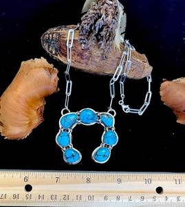 Bisbee สีเทอร์ควอยซ์สร้อยคอ Naja 20นิ้ว925ยาวเงินสเตอร์ลิง - Product Image 3