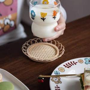 Juego de Posavasos de Ratán Premium, Elegantes y Tejidos a Mano, para Interiores Modernos, Posavasos Naturales para Bebidas, Tamaño Personalizable, Disponibles en Cualquier Tamaño - Product Image 4