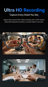 Gafas inteligentes ligeras YX100, cámara inalámbrica <span class=keywords><strong>de</strong></span> 800W <span class=keywords><strong>de</strong></span> píxeles, traducción <span class=keywords><strong>de</strong></span> viaje y AI para filmación manos libres a la moda - Product Image 5