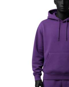 <b>Mens</b> Royal <b>Purple</b> Fleece <b>Hoodie</b> And Jogger Tracksuit Set Winter Casual Pullover Hooded Sweatshirt Pants Streetwear For <b>Men</b> Gym - Product Image 3
