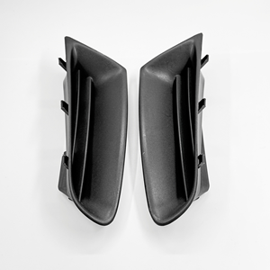 7701208684 Grille d'aération de pare-chocs avant gauche et droite pour Renault Clio III pré-lifting 2005-2009 en plastique PP noir - Product Image 1