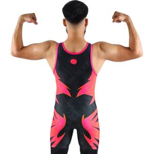 OEM Singlet de lutte de haute qualité Design unique Style à la mode Tissage tricoté Plus Size Caractéristique Offres Spéciales Logo personnalisable - Product Image 3