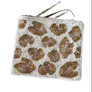 À la mode nouvelle dernière pochette à monnaie perlée élégante rose/blanc/et couleur dorée avec couleur personnalisée choix de l'Inde - Product Image 3