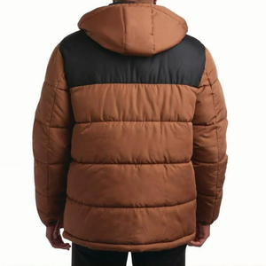 Ropa de calle Unisex invierno Puffer Chaqueta larga con capucha y cremallera forro grueso de talla grande diseño holgado Parka chaquetas de invierno - Product Image 2