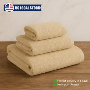 Toalla de Baño de Lujo Ecológica, Absorbente y de Secado Rápido, 100% Algodón Orgánico Natural, Certificación GOTS, 600 GSM, Felpa, Stock Local en EE. UU. - Product Image 2