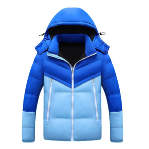 Chaqueta Bomber Casual para Hombre, Tejido Grueso de Lona, Cuello Alto, Logotipo Frontal, Impermeable, Cortavientos, para Invierno y Actividades al Aire Libre - Product Image 4