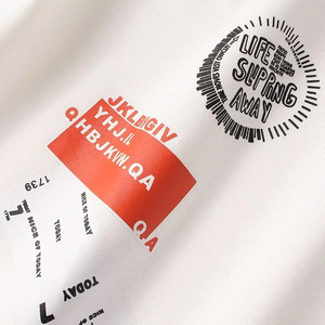 Sweat-shirt décontracté pour hommes Sweat-shirt de jogging en coton de couleur unie de haute qualité Sweat-shirt à séchage rapide à motif personnalisé pour hommes - Product Image 2