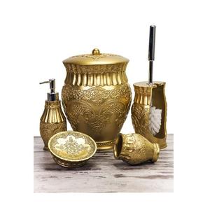 Ensemble de salle de bain en laiton, accessoires élégants pour comptoir, parfaits pour les intérieurs de salle de bain modernes et luxueux - Product Image 4