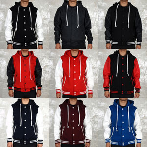 Support de veste universitaire vert unisexe à la mode conçu sur mesure Style formel fabricants de vêtements avant Streetwear Applique - Product Image 6