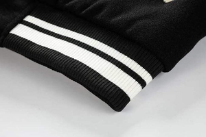 2025 chaqueta de Jersey de lana de estilo personalizado de alta calidad para hombres, chaqueta universitaria informal de temporada de invierno de estilo béisbol ajustada para hombres - Product Image 4