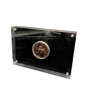 Exhibidor de Acrílico Transparente para Monedas, 3mm de Grosor, con Logotipo Serigrafiado, para Publicidad en Comercios, Tamaño Personalizable - Product Image 1