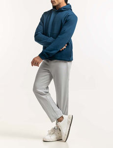 เสื้อฮู้ดผ้าฝ้ายแบบสวมหัวมีฮู้ดโอเวอร์ไซส์สำหรับผู้ชายเสื้อกันหนาวผ้าฝ้ายสีดำแบบกำหนดเอง - Product Image 3