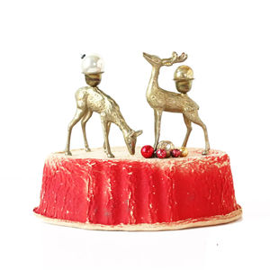 Stylish Design Reindeer Candle Holder <b>Candelabra</b> Made of Gold Metal Candle Holder Hot Selling Christmas Decorative Candle Holder - Product Image 4