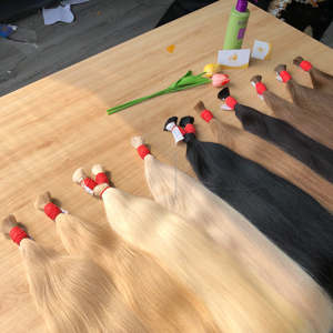 Minh Khang Hair Ofrece Cabello Remy Ruso Liso de Alta Calidad, Suave y Sedoso, el Mejor Precio, 100g de Peso, Producto al por Mayor - Product Image 1