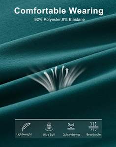 <b>Men</b> Style Workout <b>Shorts</b> Slim Tapered Fit Quick Dry Cotton Blend <b>with</b> Elastic Waist and <b>Zipper</b> <b>Pocket</b> Perfect for Streetwear - Product Image 5