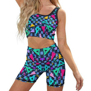 High Waist Compression Yoga Shorts and Bra <b>Set</b> <b>for</b> <b>Women</b> Lightweight Scrunch Plus Size High Quality Breathable <b>for</b> Adults - Product Image 2