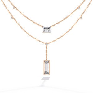 Beautiful 18k Gold Lab Grown Diamond Necklace for Ladies - Product Image 1