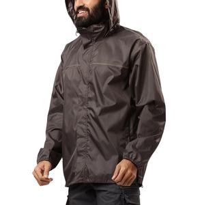 Chaqueta cortavientos ligera impermeable con cremallera para exteriores, ropa de entrenamiento para correr, transpirable, de talla grande, con logotipo personalizado, para hombre - Product Image 3