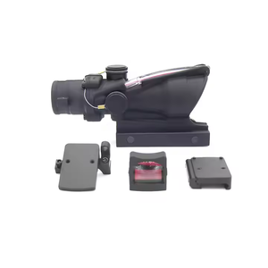 Mira Óptica Táctica de Fibra Óptica Real 4X32, Punto Rojo Iluminado, Logotipo Grabado, Aleación de Aluminio, Instrumentos Ópticos Completos - Product Image 2