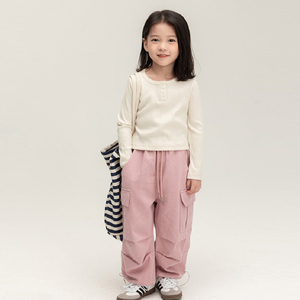 CONTIKIDS FP391 StrawberryMilkPANTS, Ropa para Niños, Pantalones Cargo Largos para Niñas - Product Image 3