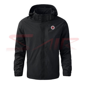 Premium Quality Custom Men's Long Sleeve Hooded Quilted Windbreaker <b>Jackets</b> Breathable Standard <b>Plus</b> <b>Size</b> Zipper Cotton Knitted - Product Image 1