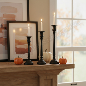 <b>Candle</b> Holder Candelabra Aluminium Black Color Table Top <b>Candles</b> <b>Stand</b> Votive Hot Selling Wedding Birthday Party Decorative - Product Image 4