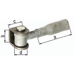 บานพับประตูเหล็กดิบแบบปรับได้ ขนาด 75x42x30x16 มม. พร้อมปลอกยึดผนัง สำหรับรั้ว ระแนง และประตู โดย GAH - Product Image 1