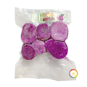 Igname violette congelée de haute qualité/bâtonnet de taro coupé Logo personnalisé 454g Pack morceaux d'ignames violettes bon marché avec Cube couleur blanche - Product Image 6