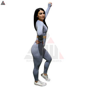 Conjunto de Dos Piezas de Ropa de Yoga para Mujer, Sublimada y Personalizada, de Alta Calidad, en Tela de Poliéster y Elastano, Talla Grande, de Secado Rápido - Product Image 3