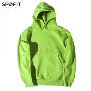 Sweats à capuche d'hiver décontractés pour hommes Prix de gros Logo personnalisé imprimé de haute qualité 100% Cotton Heavyweight Oversized Boxy Hoodies - Product Image 5