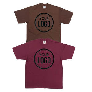 Venta al por mayor peso pesado Camiseta de manga corta logotipo personalizado listo algodón/Poly camiseta para marcas de moda urbana Camiseta de cuello redondo para los hombres - Product Image 2