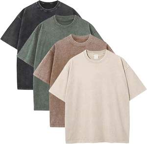 Camiseta de algodón de 100 por ciento de gran tamaño para hombre, tela de tacto suave, ropa de calle clásica holgada, Camiseta básica sólida - Product Image 6