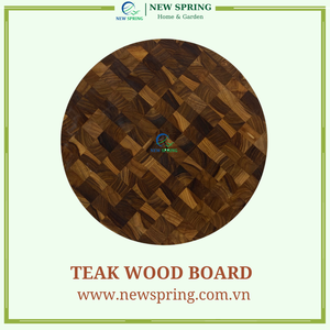 Planche à découper durable en bloc de boucher en bois de teck haut de gamme pour une utilisation en cuisine - Product Image 2