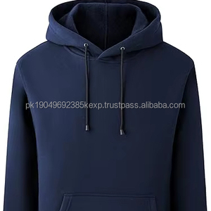 Sweat à capuche en molleton de coton chaud pour homme, style streetwear, molleton de coton avec cordon de serrage réglable - Product Image 1