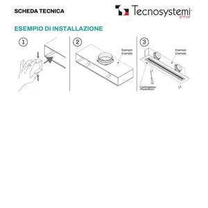 Difusor de Retorno Anticondensación Lineal de PVC Tecnosystemi con 1 Ranura para Sistemas HVAC Domésticos - Product Image 2