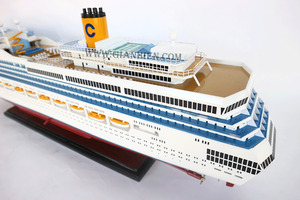 Gia Nhien Fabricant Conception personnalisée quantité minimale de commande bas Costa Fortuna MODÈLE DE BATEAU EN BOIS-MODÈLE DE BATEAU EN BOIS DE HAUTE QUALITÉ Fait à la main - Product Image 4