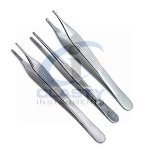Pinzas Adson Instrumentos médicos de un solo uso Fórceps de vendaje de acero inoxidable Diente de 15 cm y herramientas quirúrgicas dentadas al por mayor - Product Image 1