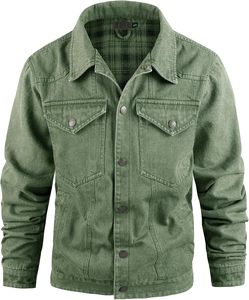 Topstit Men's Retro Black Denim Windproof Jacket Stylish Patchwork Pattern Loose Wide Fit Lapel Coat for Winter - Product Image 3