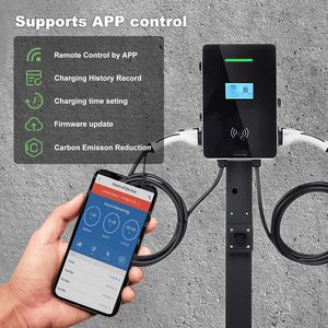 Offres Spéciales Smart Dual Guns 14kw 22kw 44kw Station de charge AC EV chargeur rapide <span class=keywords><strong>carte</strong></span> RFID/prise et Charge/APP/réservation - Product Image 5
